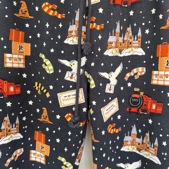 Cakeworthy x Harry Potter Joggers Fleece Pants Graphic 9¾ Unisex Size Medium EUC - Picture 6 of 13